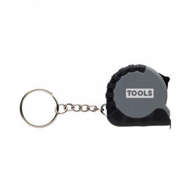 Logo trade promotional gifts picture of: MeasureMate RCS reycled ABS 1 meter tape keychain