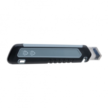 Logo trade promotional gifts picture of: Refillable RCS rplastic heavy duty snap-off knife soft grip