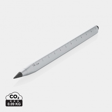 Logo trade promotional products image of: Eon RCS recycled aluminum infinity multitasking pen