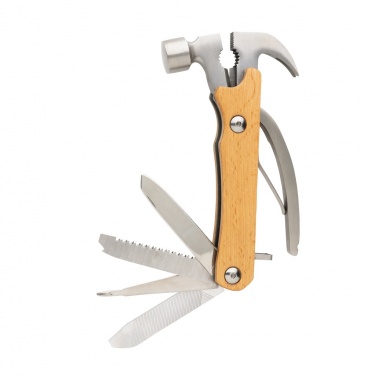 Logo trade promotional giveaway photo of: Wooden multi-tool hammer