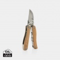 Wooden garden multi-tool, brown