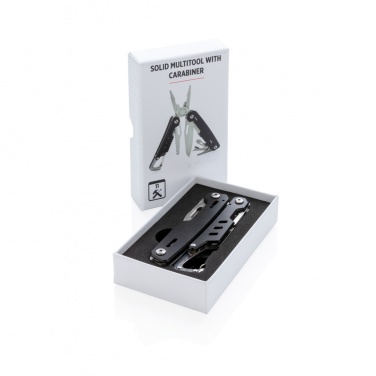 Logo trade promotional merchandise image of: Solid multitool with carabiner