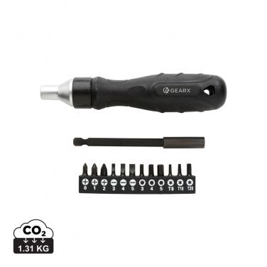 Logo trade promotional giveaways image of: Gear X ratchet screwdriver