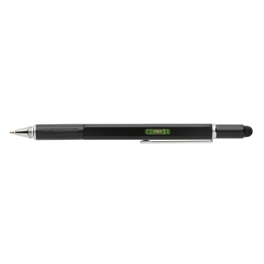 Logo trade promotional giveaways image of: 5-in-1 aluminium toolpen