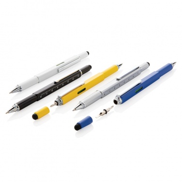 Logo trade promotional merchandise photo of: 5-in-1 aluminium toolpen