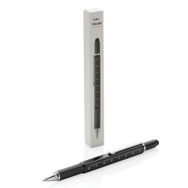 Logo trade promotional giveaway photo of: 5-in-1 aluminium toolpen