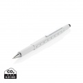 5-in-1 aluminium toolpen, white