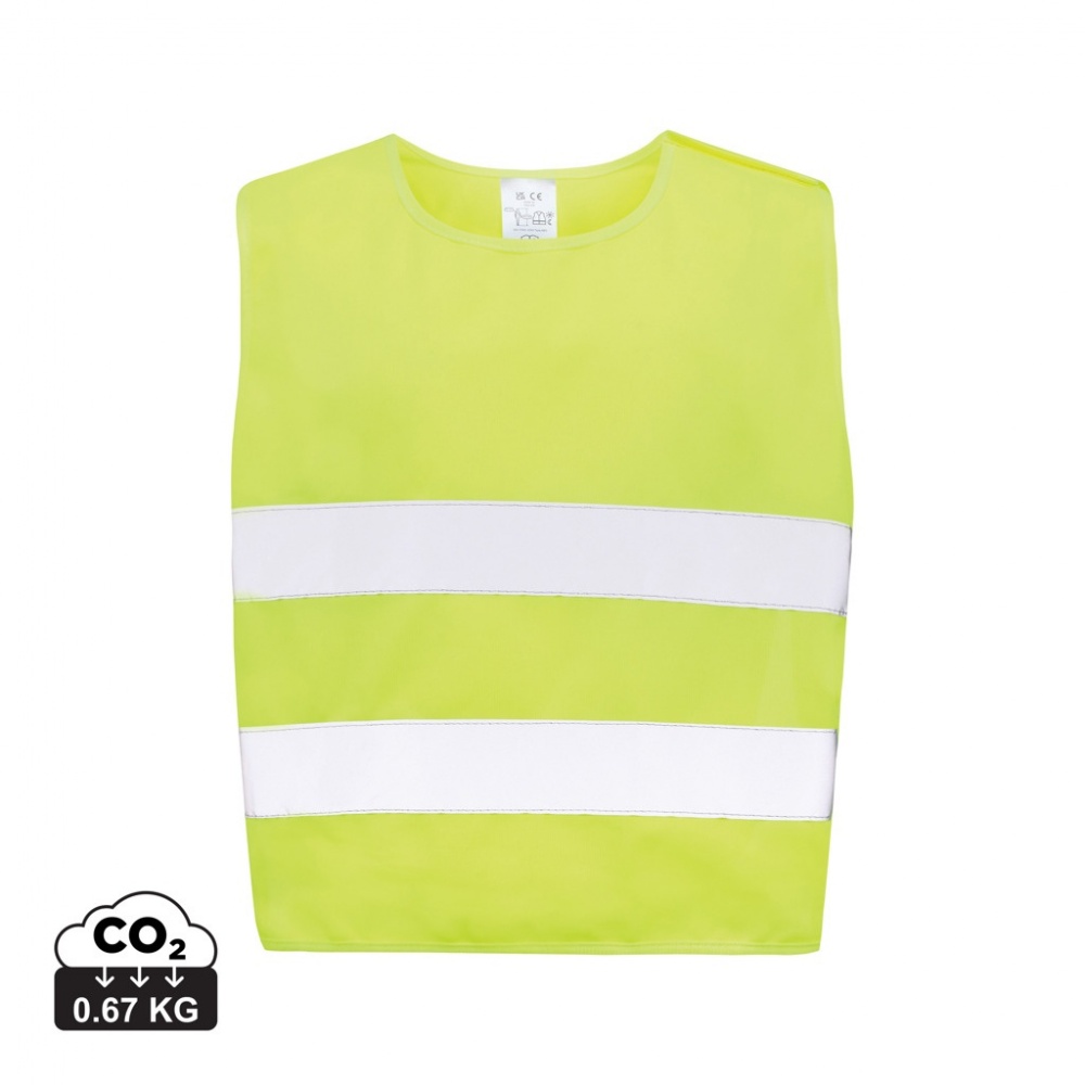 Logo trade promotional products image of: GRS recycled PET high-visibility safety vest 3-6 years