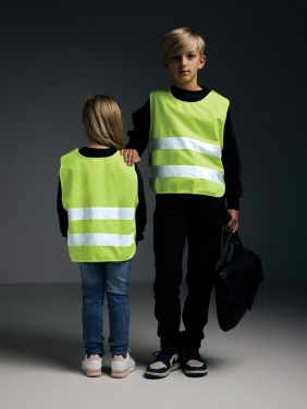 Logo trade promotional giveaways image of: GRS recycled PET high-visibility safety vest 3-6 years