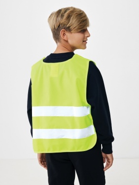 Logo trade corporate gift photo of: GRS recycled PET high-visibility safety vest 7-12 years