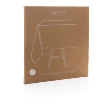 Logo trade business gifts image of: Ukiyo Aware™ 180gr rcotton table cloth 250x140cm