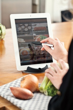 Logotrade promotional giveaway picture of: Chef tablet stand with touchpen