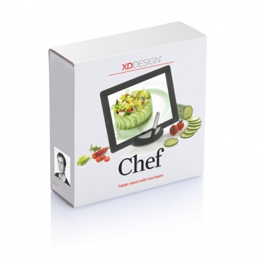 Logo trade promotional merchandise photo of: Chef tablet stand with touchpen