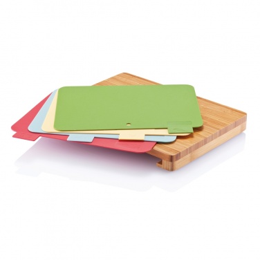 Logo trade promotional gift photo of: Cutting board with 4pcs hygienic boards