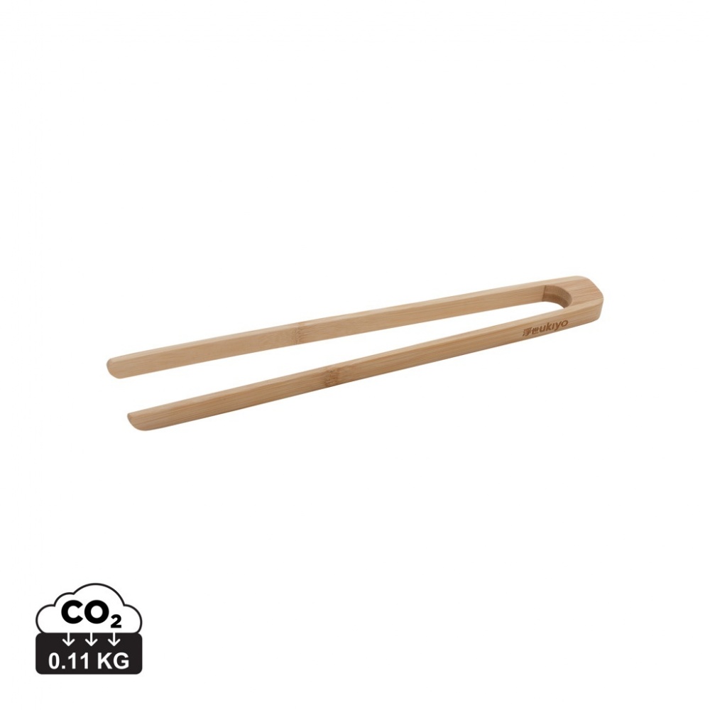 Logo trade advertising product photo of: Ukiyo bamboo serving tongs