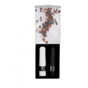 Logo trade promotional gifts picture of: Electric pepper and salt mill set