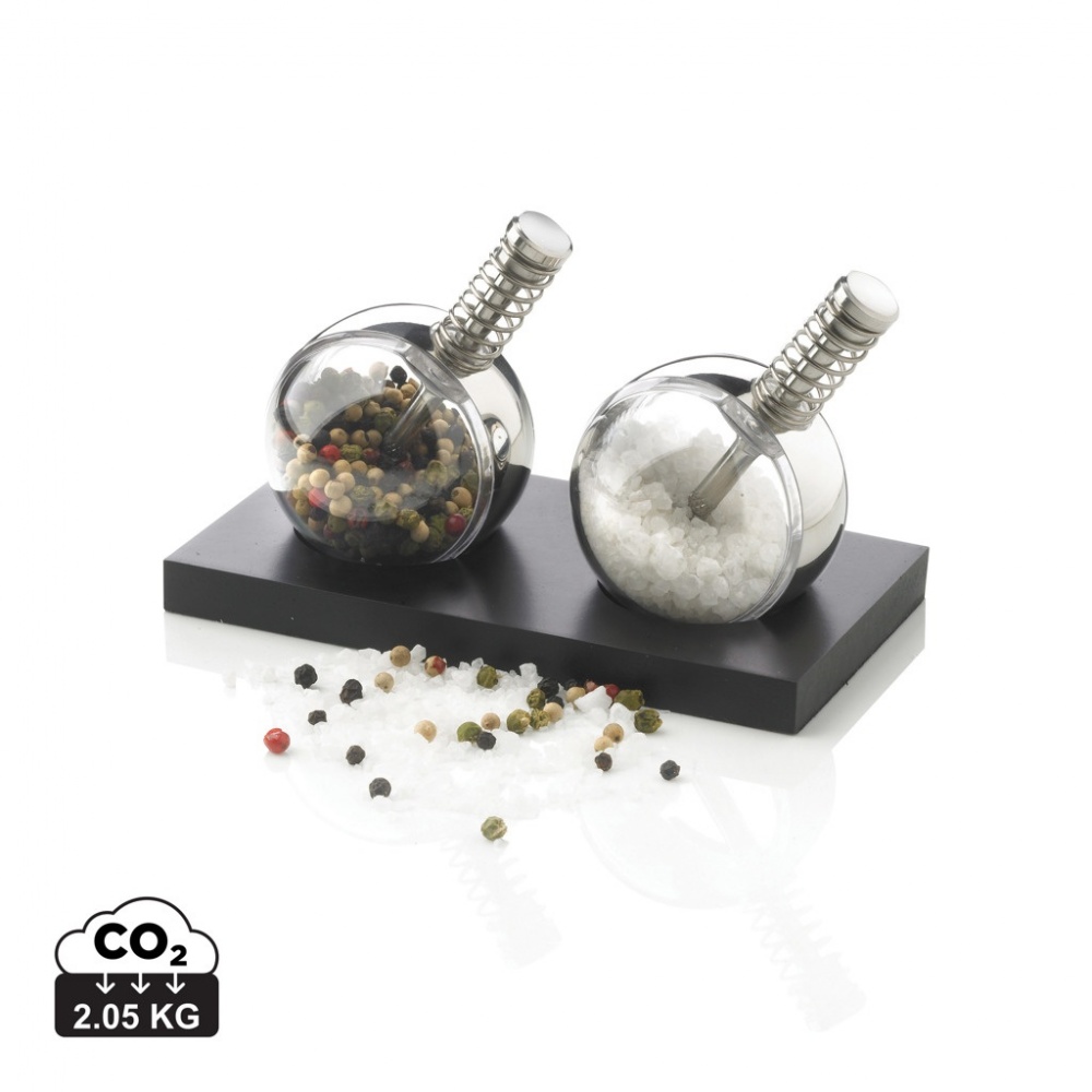 Logo trade promotional merchandise image of: Planet pepper & salt set