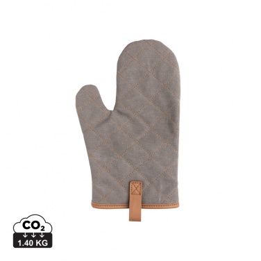 Logo trade promotional items image of: Deluxe canvas oven mitt