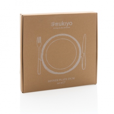 Logo trade promotional items picture of: Ukiyo dinner plate set of 2