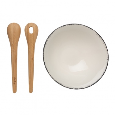 Logotrade promotional giveaway image of: Ukiyo salad bowl with bamboo salad server