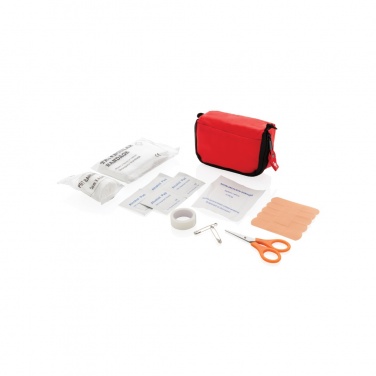 Logo trade promotional giveaway photo of: First aid set in pouch