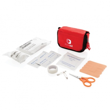 Logo trade promotional products image of: First aid set in pouch