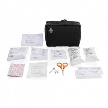 Logo trade promotional products picture of: RCS recycled nubuck PU pouch  first aid set