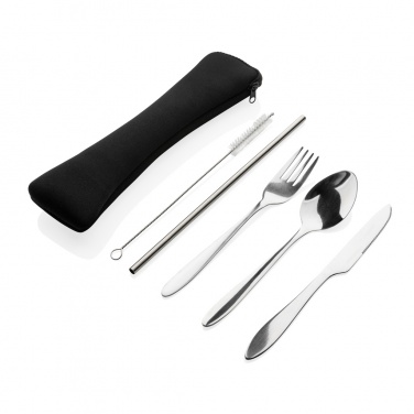 Logotrade promotional gifts photo of: 4 PCS stainless steel re-usable cutlery set