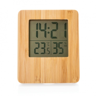 Logo trade corporate gift photo of: Bamboo weather station