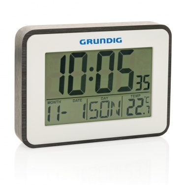 Logo trade promotional giveaways image of: Grundig weatherstation alarm and calendar