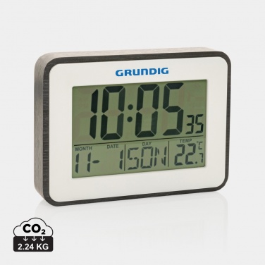 Logo trade promotional gifts image of: Grundig weatherstation alarm and calendar