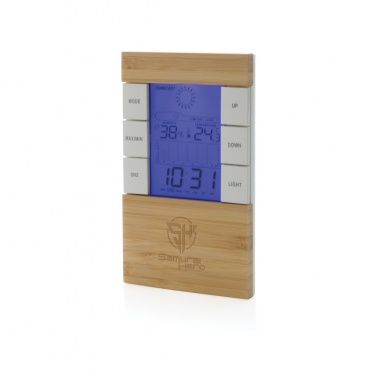 Logo trade advertising products image of: Utah RCS rplastic and bamboo weather station