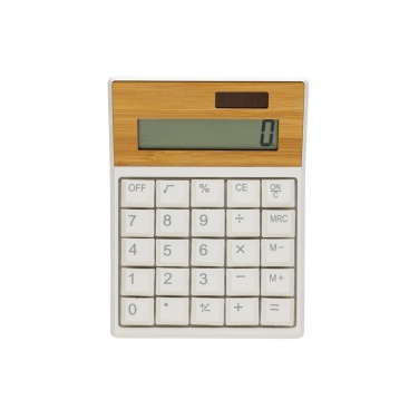 Logotrade advertising product picture of: Utah RCS recycled plastic and  bamboo calculator