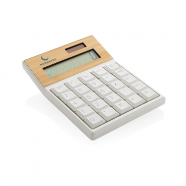 Logotrade promotional giveaway image of: Utah RCS recycled plastic and  bamboo calculator