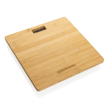 Logotrade promotional giveaways photo of: Grundig Bamboo Digital Body Scale