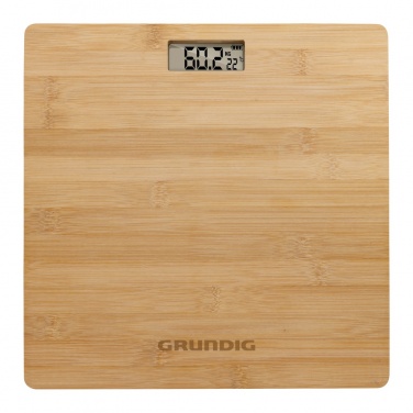 Logo trade promotional items image of: Grundig Bamboo Digital Body Scale