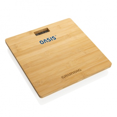 Logo trade corporate gift photo of: Grundig Bamboo Digital Body Scale