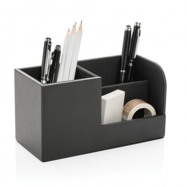 Logo trade corporate gifts picture of: Swiss Peak RCS recycled PU Desk organiser