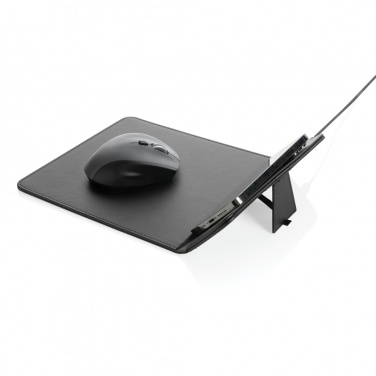 Logotrade corporate gift picture of: Swiss Peak RCS recycled PU 10W wireless charging mousepad