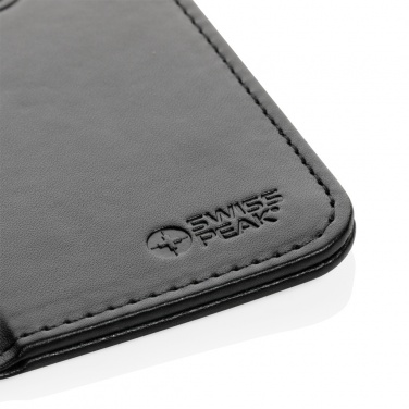 Logo trade corporate gift photo of: Swiss Peak RCS recycled PU 10W wireless charging mousepad