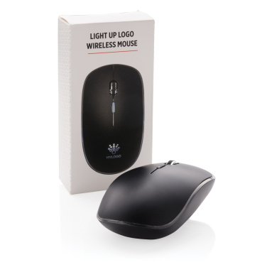 Logo trade promotional gift photo of: Light up logo wireless mouse