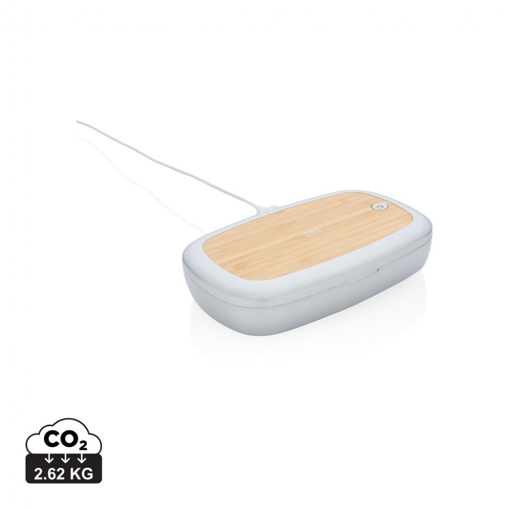 Logo trade promotional items picture of: Rena UV-C steriliser box with 5W wireless charger