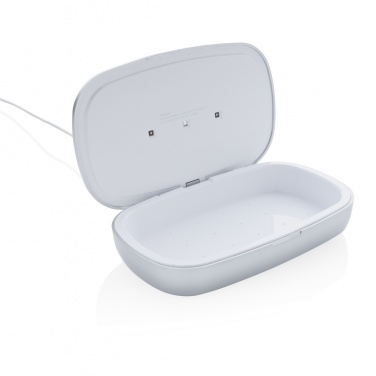 Logo trade promotional items image of: Rena UV-C steriliser box with 5W wireless charger