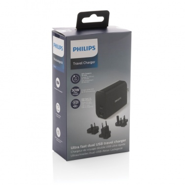 Logo trade promotional giveaways image of: Philips ultra fast PD travel charger