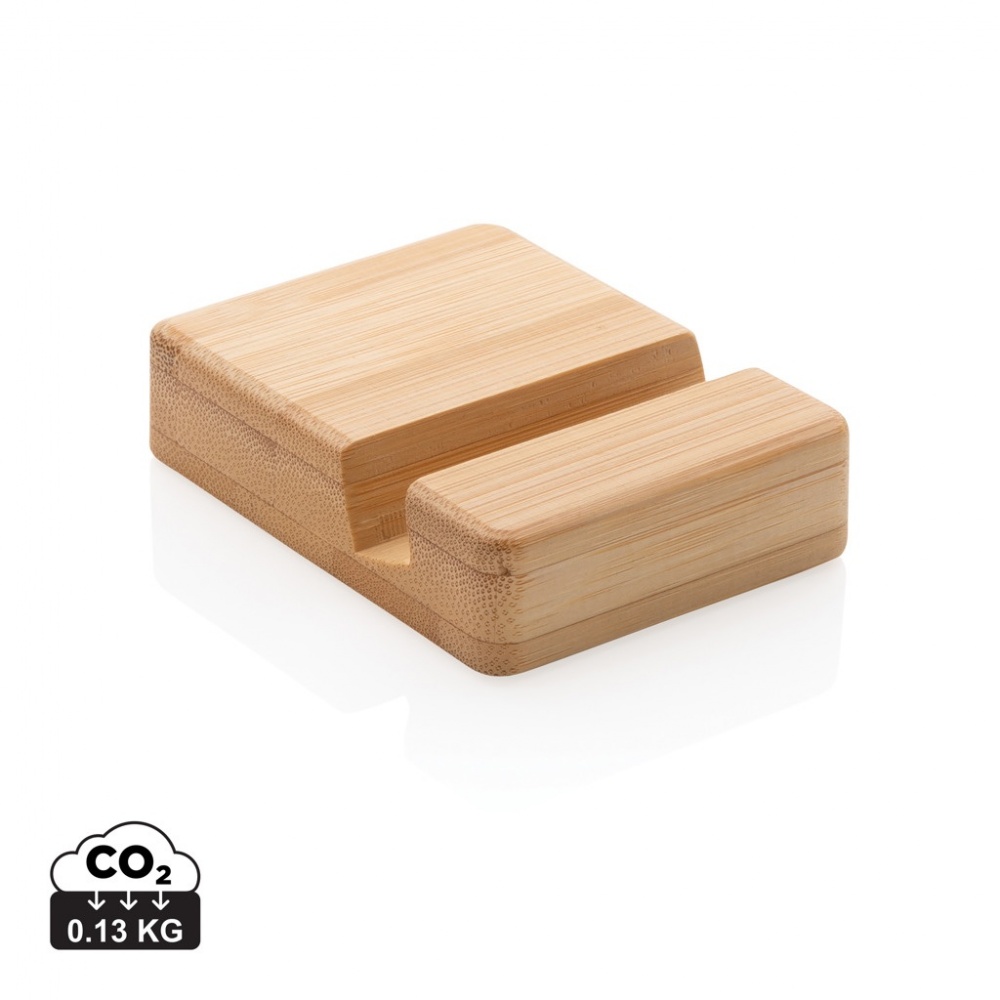 Logo trade business gift photo of: Bamboo phone stand XD