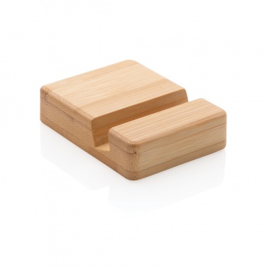 Logo trade promotional merchandise photo of: Bamboo phone stand