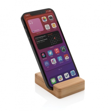 Logotrade promotional giveaway picture of: Bamboo phone stand XD