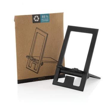 Logotrade promotional product picture of: SnapStand RCS recycled plastic foldable phone stand