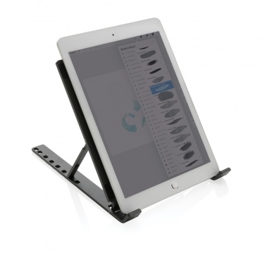 Logo trade promotional products picture of: Terra RCS recycled aluminium universal laptop/tablet stand