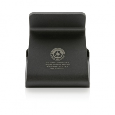 Logo trade promotional merchandise photo of: Terra RCS recycled aluminium tablet & phone stand